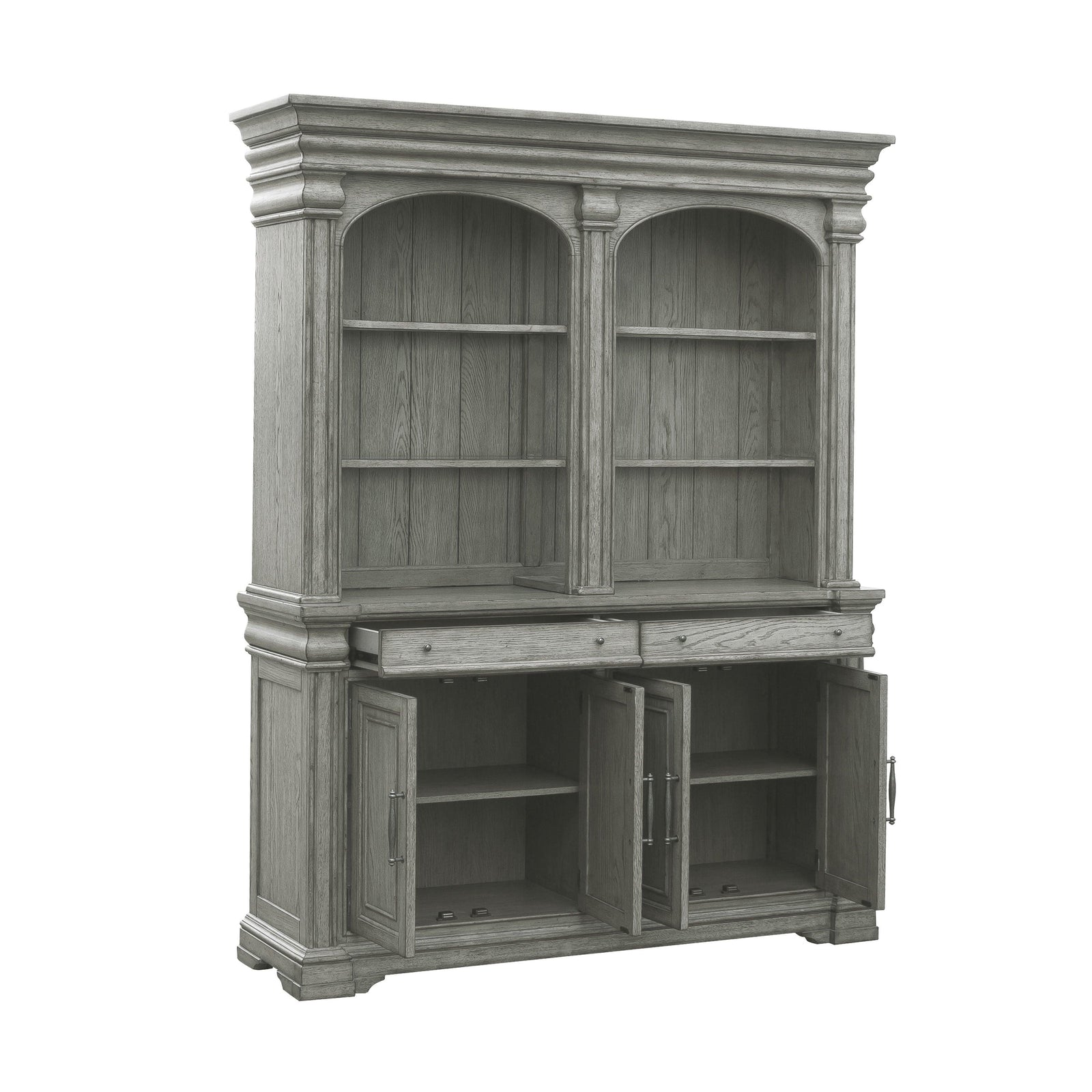 Madison Ridge Server and Hutch - AmericanHomeFurniture