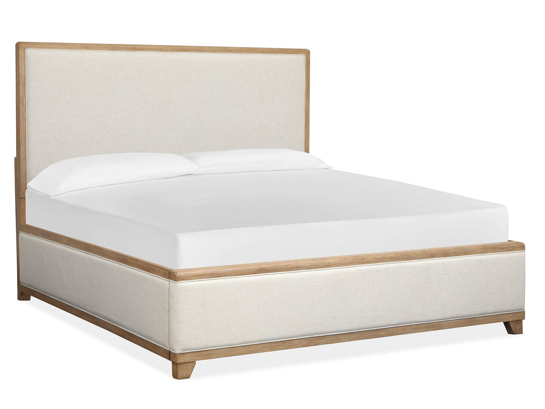 Coventry Honey Wheat California King Upholstered Panel Bed - B6480-75