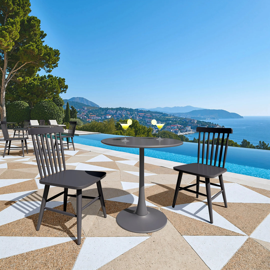 Zeilen Dining Chair (Set of 2) Black - AmericanHomeFurniture