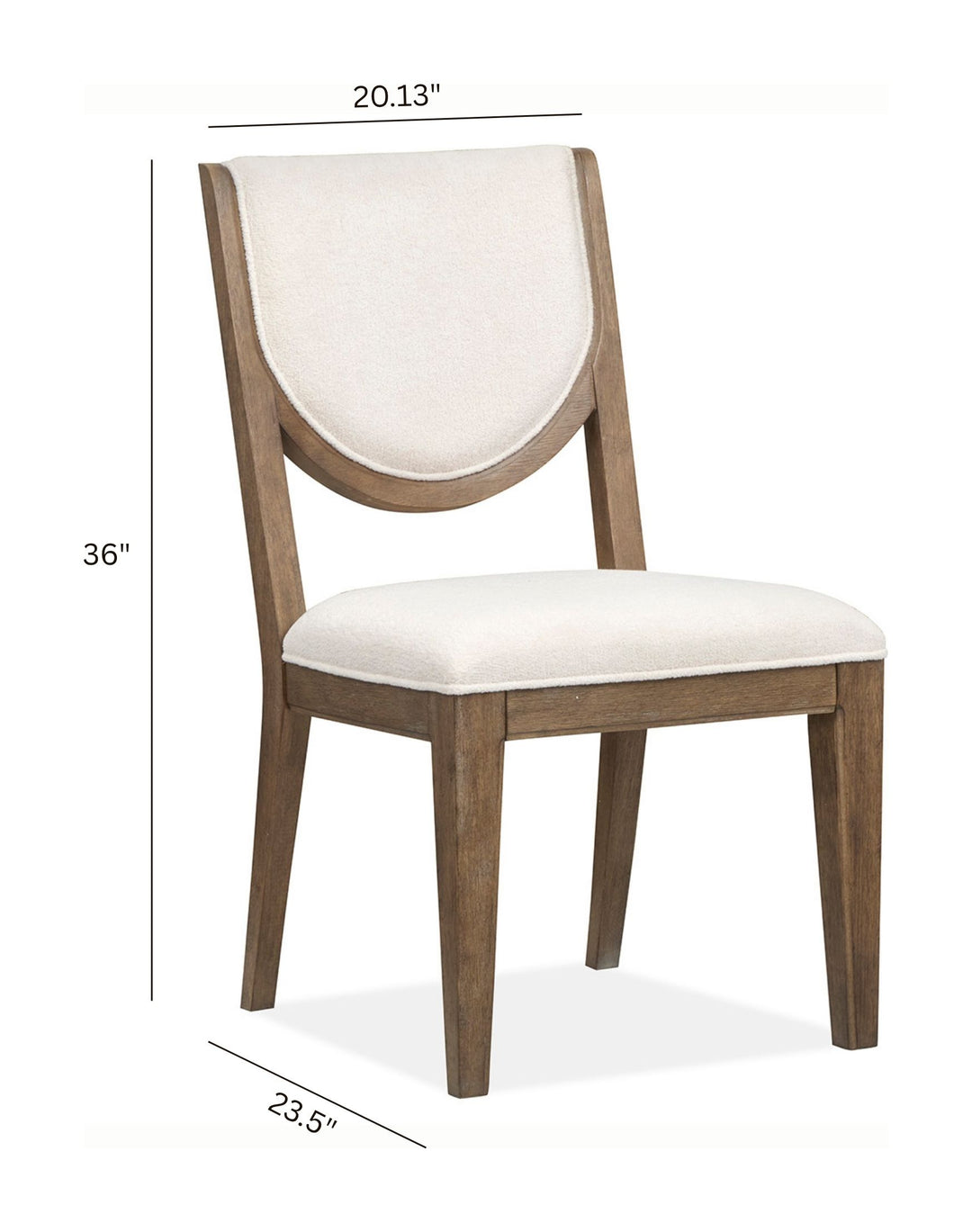 Westbourne Dark Umber Upholstered Side Chair - Set of 2 - D5888-63