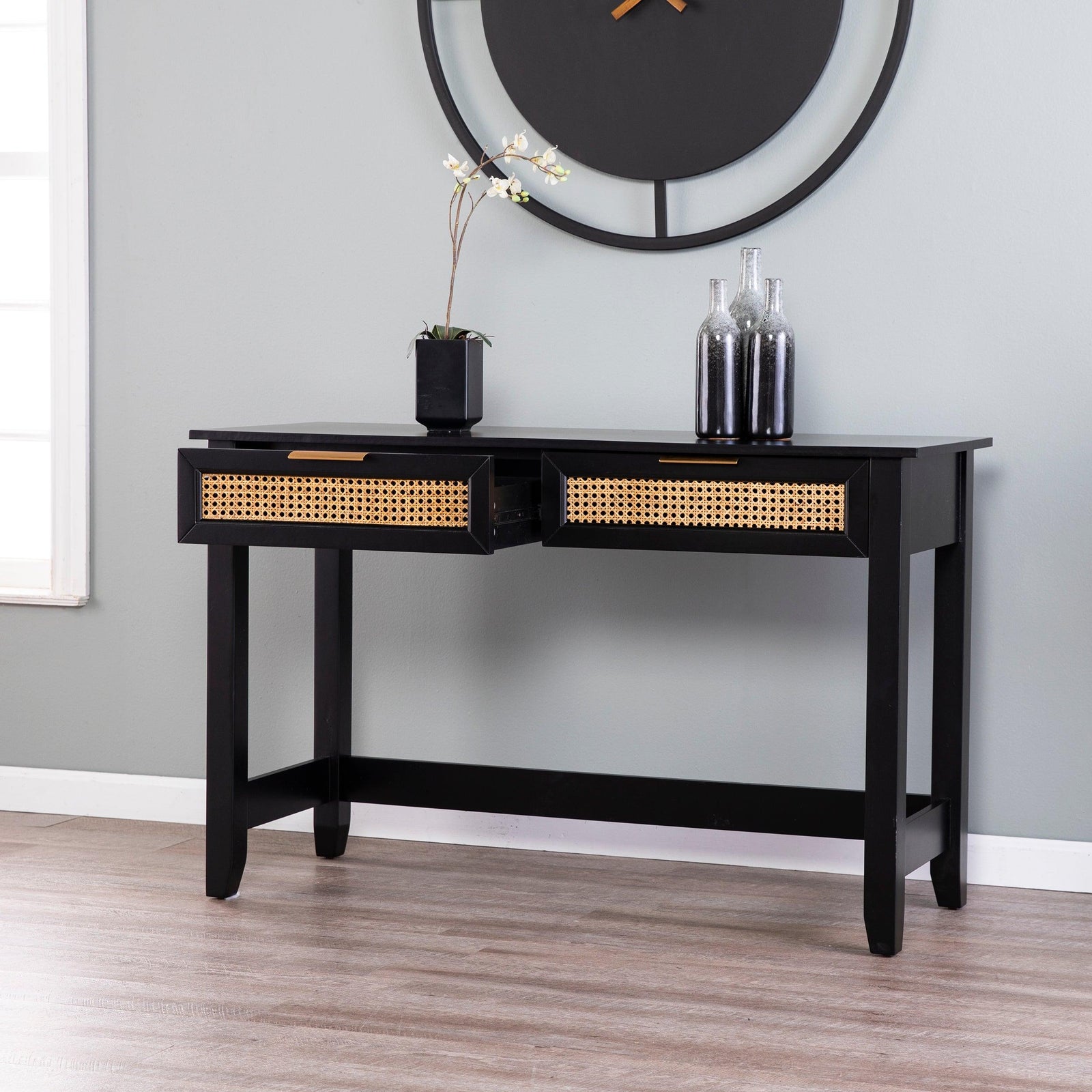 SEI Furniture Holly & Martin Chekshire Storage Console CONSOLE TABLES