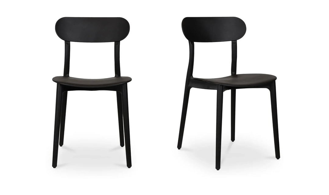 Kent Outdoor Dining Chair Black - Set Of Two - AmericanHomeFurniture