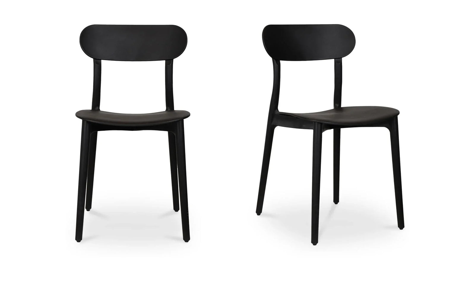 Moe's Home Collection - Kent Outdoor Dining Chair Black - Set of 2 - QX-1017-02 | American Home Furniture