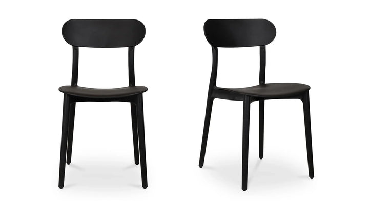 Moe's Home Collection - Kent Outdoor Dining Chair Black - Set of 2 - QX-1017-02 | American Home Furniture