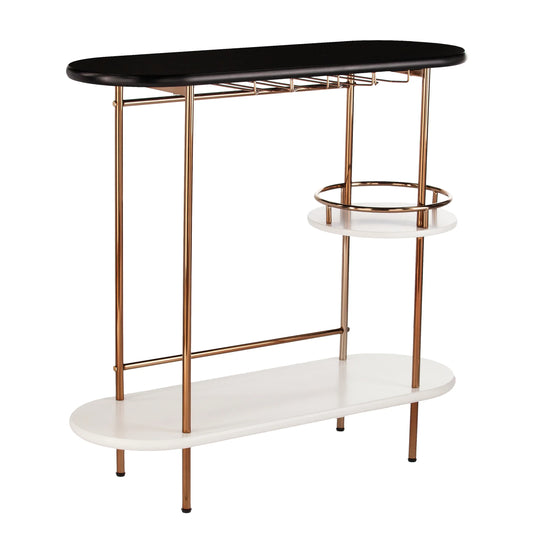 SEI Furniture Dagney Wine/Bar Table w/ Glassware Storage DINING TABLES
