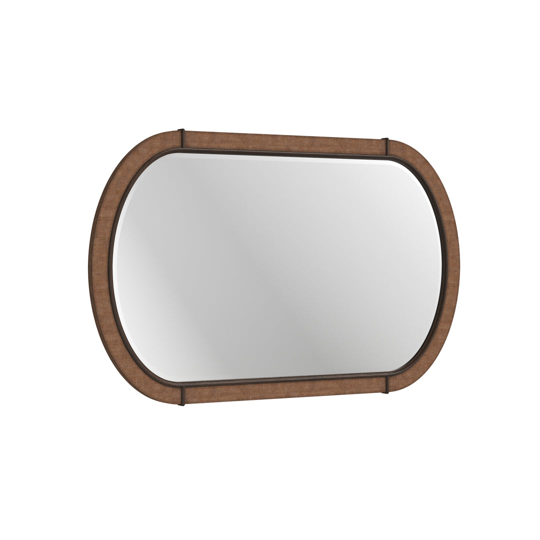 Verge Oval Mirror Woven