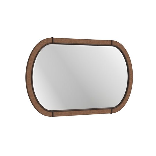 Verge Oval Mirror Woven