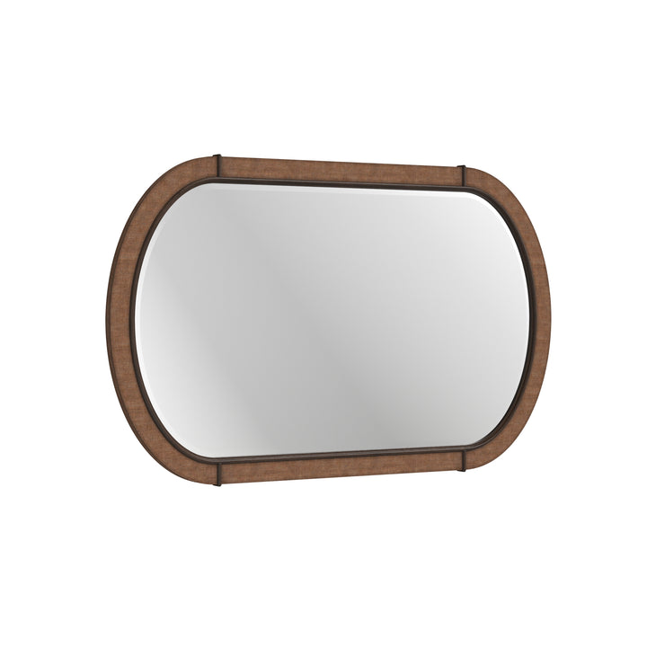 Verge Oval Mirror Woven