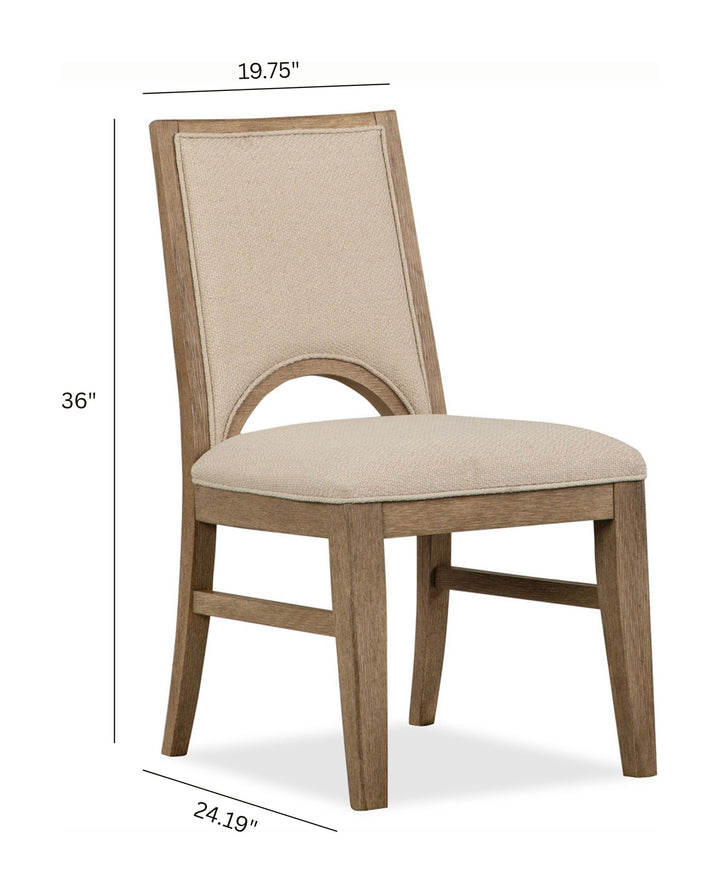 Tristan Swiss Coffee Upholstered Side Chair - Set of 2 - D5878-64