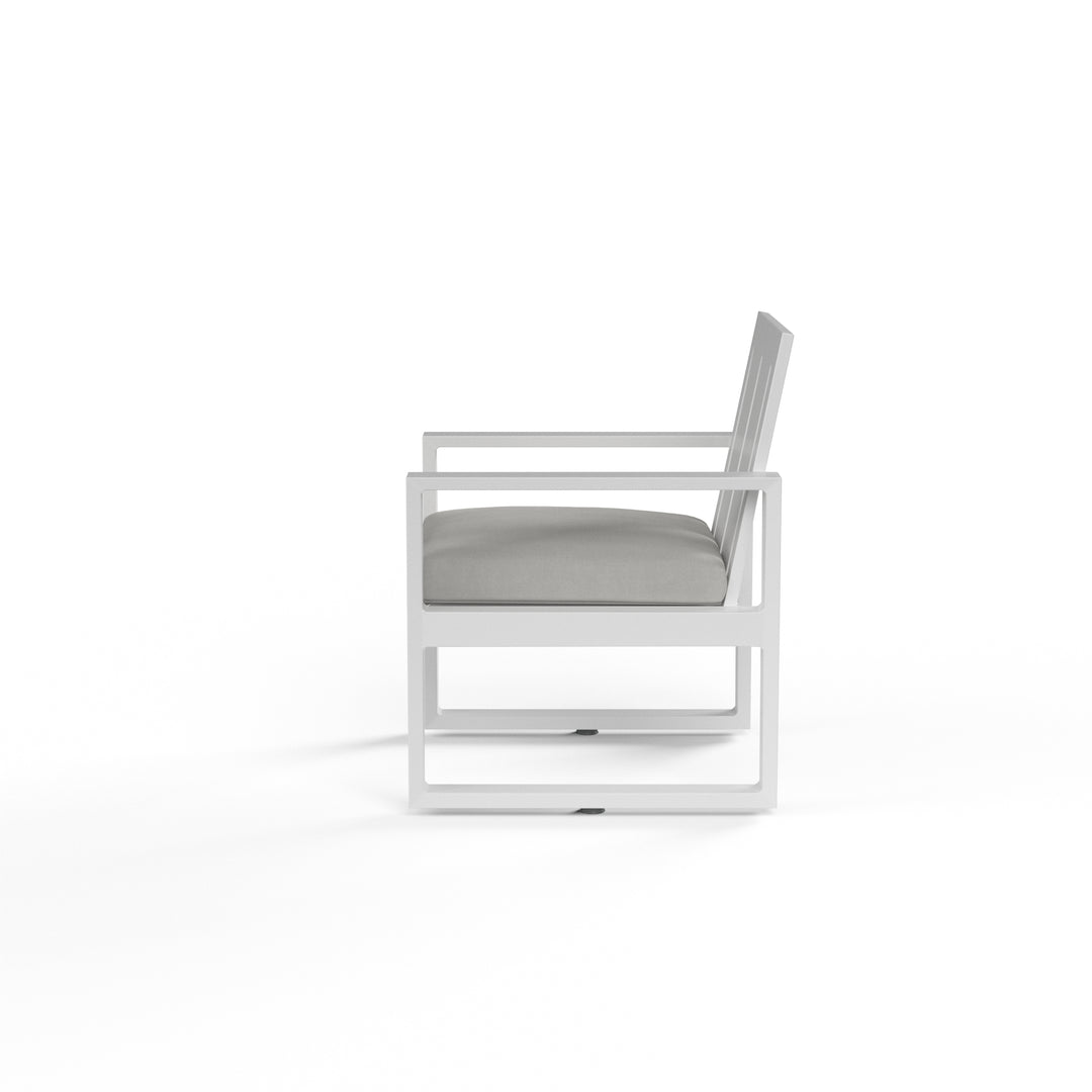 American Home Furniture | Sunset West - Newport Dining Chair in Cast Silver, No Welt