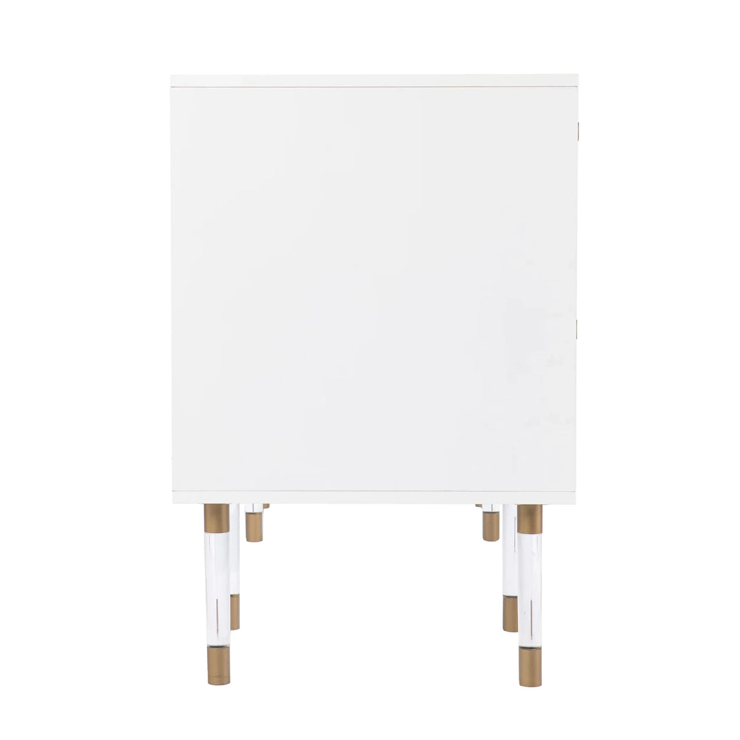 Holly & Martin Helston White Writing Desk - AmericanHomeFurniture