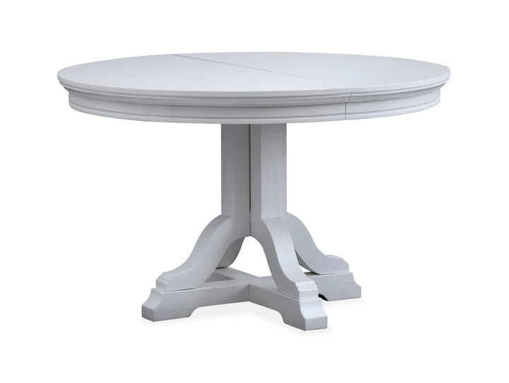 Charleston Harbor Gray Grey Extendable 48" Round Dining Table - D5611-22GY