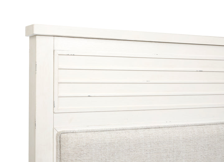 Echo Isles Sea Pearl And Driftwood California King Upholstered Panel Bed - B6310-75