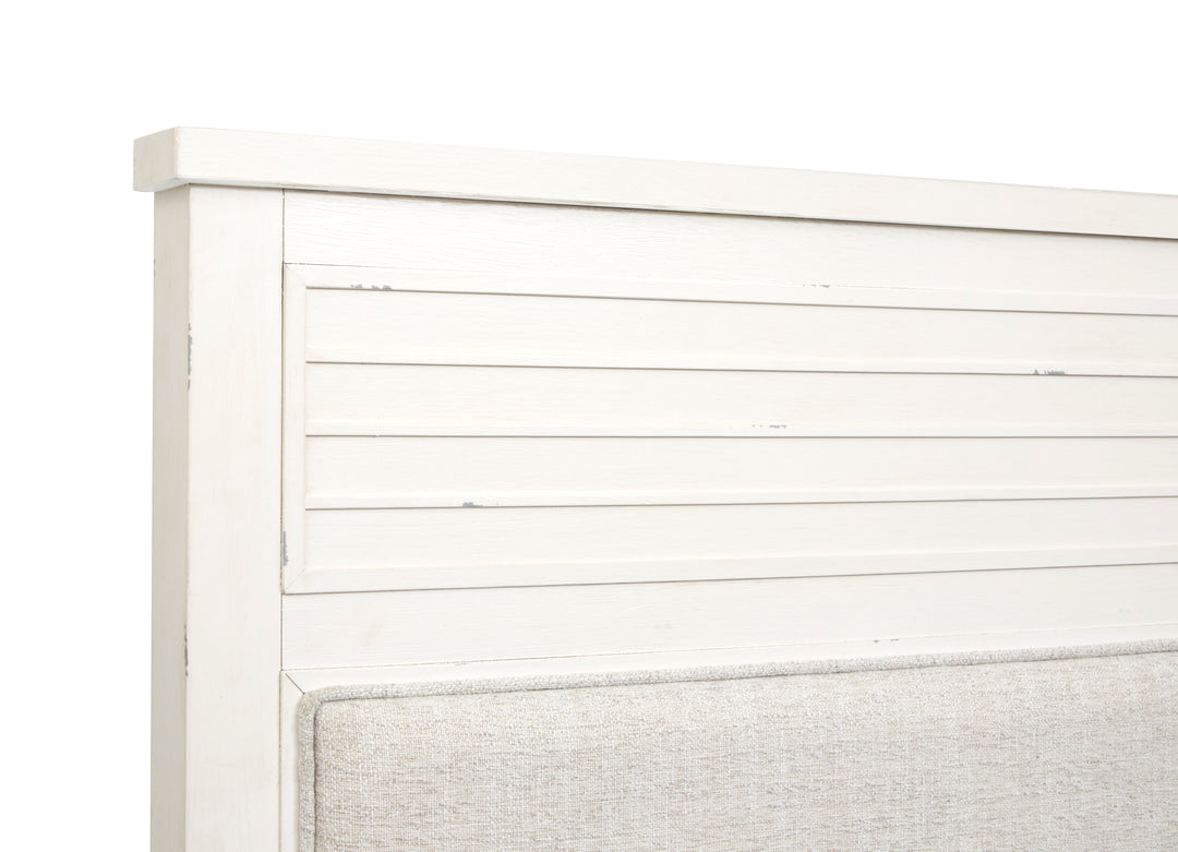 Echo Isles Sea Pearl And Driftwood King Upholstered Panel Bed - B6310-65