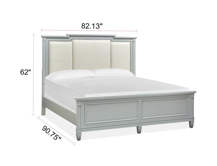 Glenbrook Pebble Upholstered Panel Bed