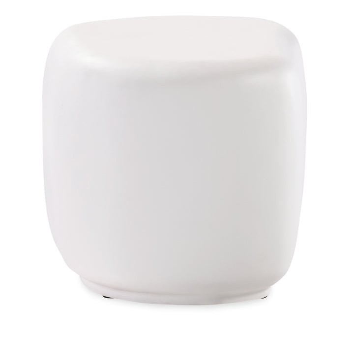 Pebble End Table - Bone