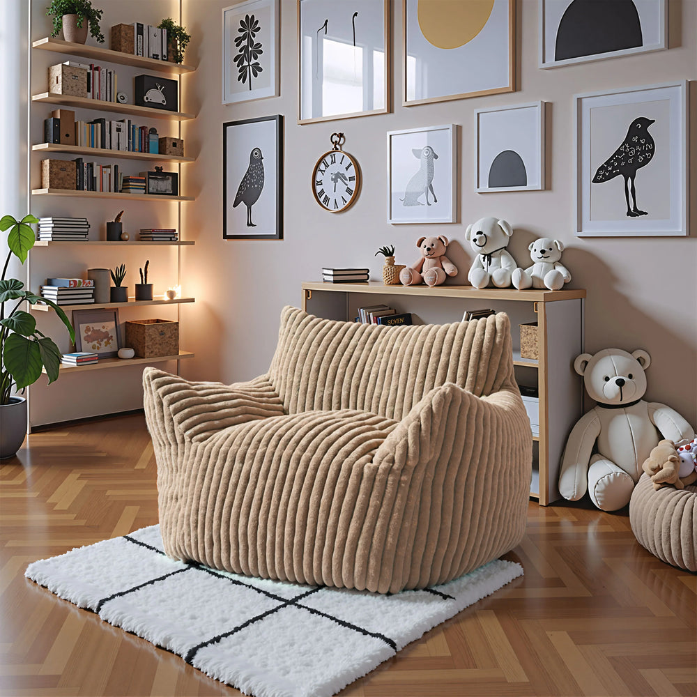 Calin Armchair Beige - AmericanHomeFurniture