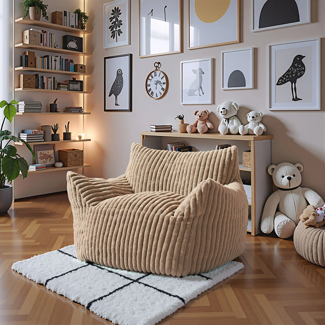 Calin Armchair Beige - AmericanHomeFurniture