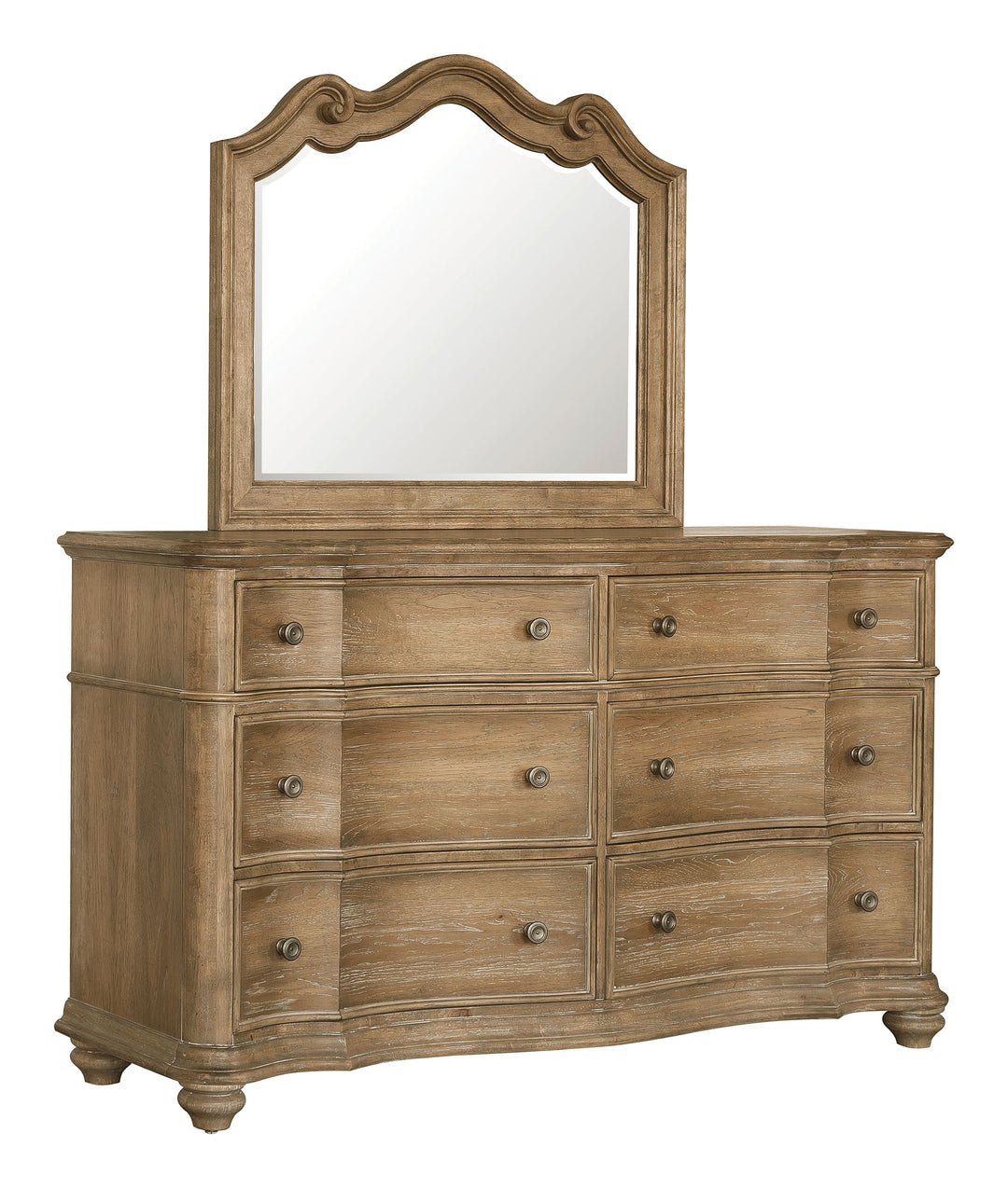 Weston Hills Flax Seed Dresser With Mirror - P293-BR-K7