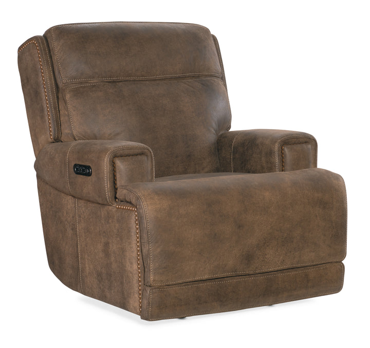 American Home Furniture Hooker Furniture Wheeler Power Recliner with Power Headrest