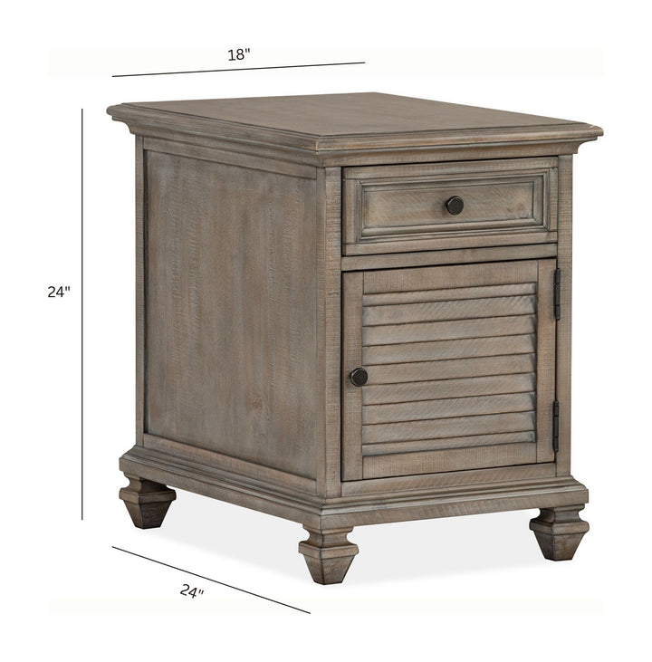 Lancaster Dovetail Grey Chairside End Table - T4352-10