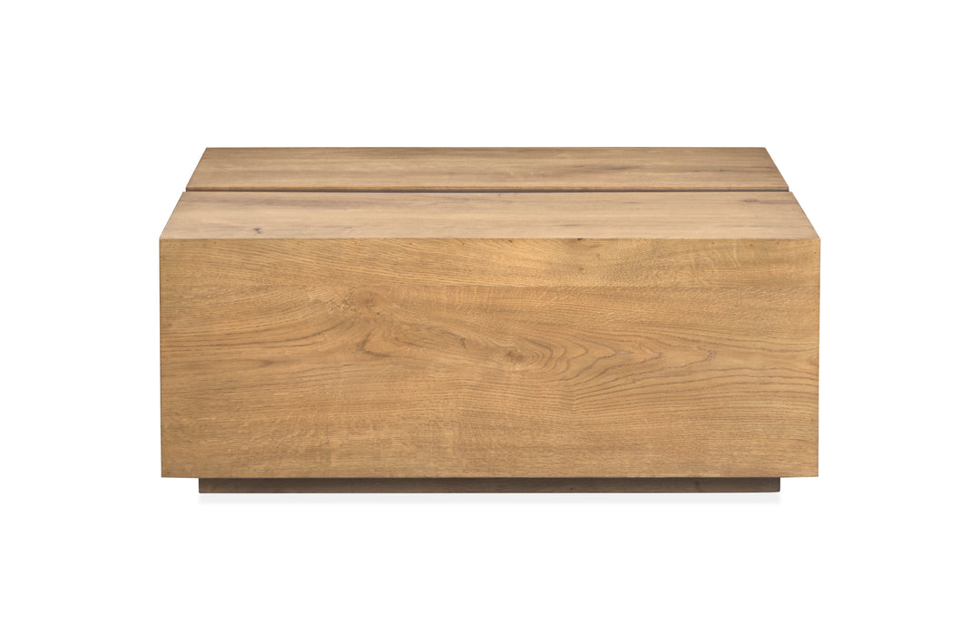 Ripley Rustic Caramel And Dark Bronze Square Cocktail Table With Casters - T6421-41