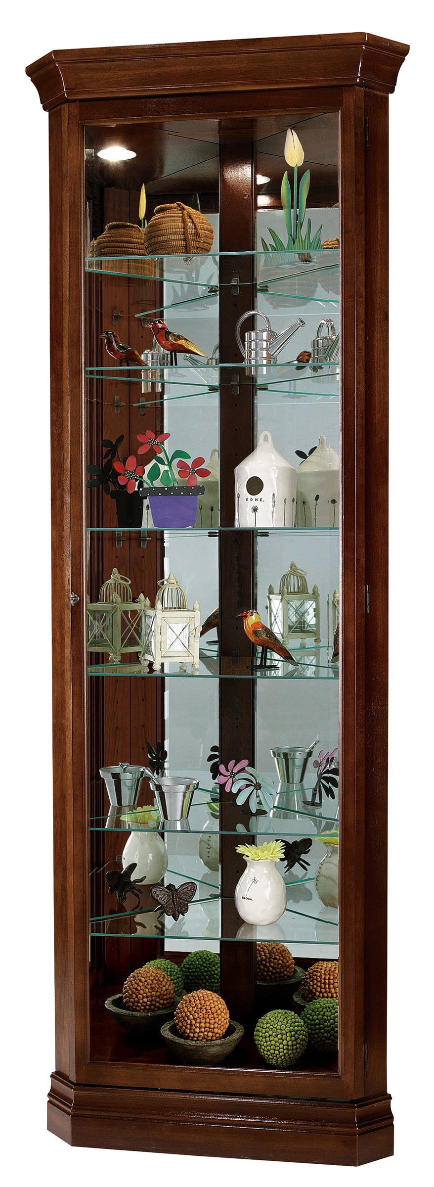 American Home Furniture | Howard Miller - Drake Corner Curio Cabinet