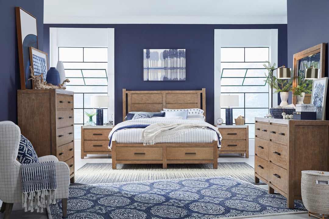 Plum Creek Sierra Brown King Panel Storage Bed - B5768-64A