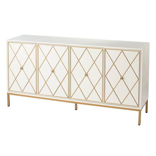 SEI Furniture Marradi Sideboard Cabinet w/ Storage - Cream SIDEBOARDS + CREDENZAS