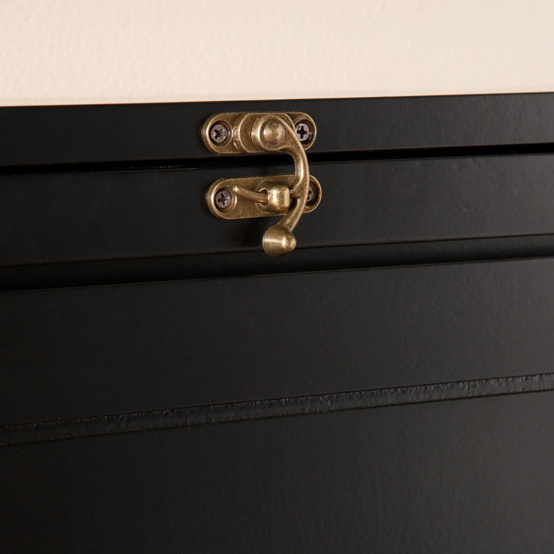 Minford Fold-Out Convertible Desk - Black - AmericanHomeFurniture