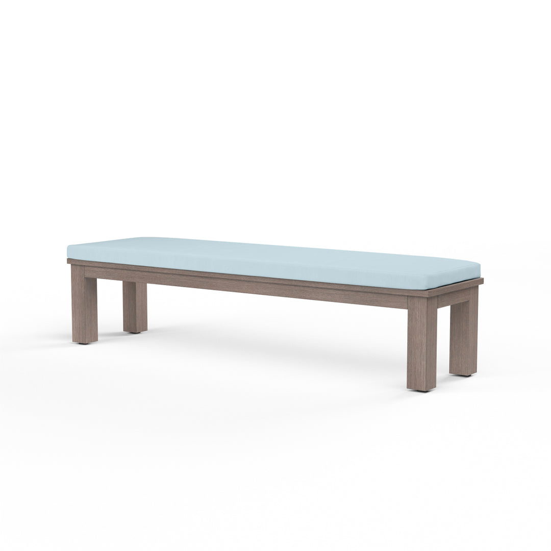 Laguna Dining Bench in Canvas Skyline, No Welt