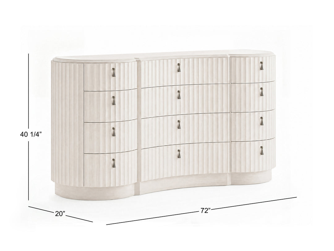 Vivienne Whisper White Drawer Dresser - BP448-100