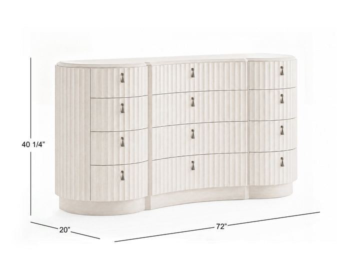 Vivienne Whisper White Drawer Dresser - BP448-100