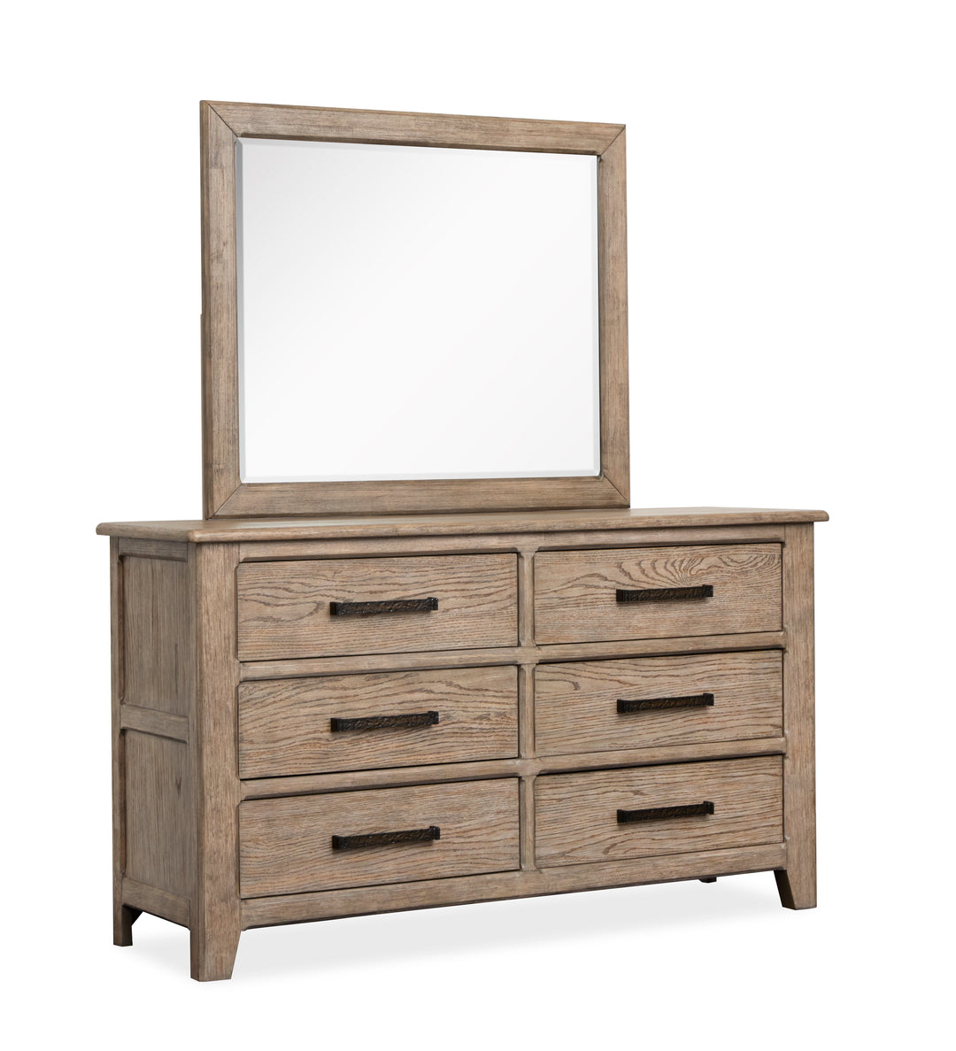 Claremont Smokey Taupe Dresser With Landscape Mirror - B5942-2240