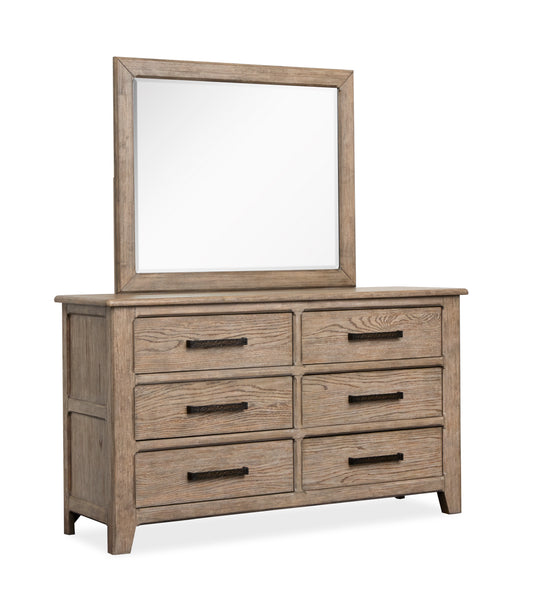 Claremont Smokey Taupe Dresser With Landscape Mirror - B5942-2240