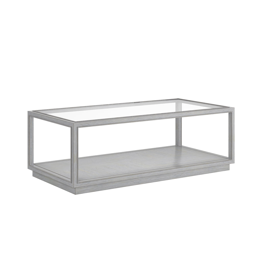 Glaze Rec Cktl Table-Vintage Blue