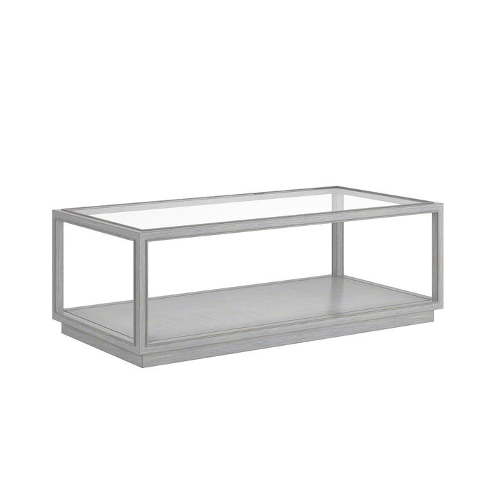 Glaze Rec Cktl Table-Vintage Blue
