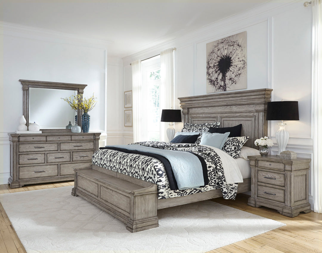 Madison Ridge Heritage Taupe 3 Drawer Nightstand - P091140