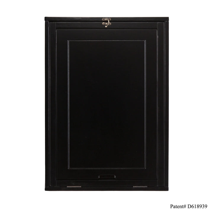 Minford Fold-Out Convertible Desk - Black - AmericanHomeFurniture