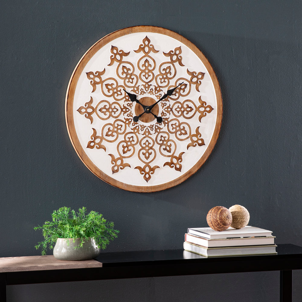 American Home Furniture | SEI Furniture - Moravelle Round Wall Clock