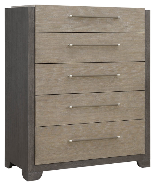Anderson Park Moose Trail And Frontier Brown 5 Drawer Chest - P402124