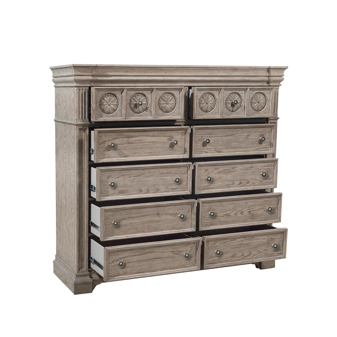 Kingsbury 10 Drawer Dresser - AmericanHomeFurniture