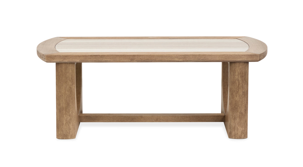 Bradford Riverbed Beige Rectangular Cocktail Table - T5950-43
