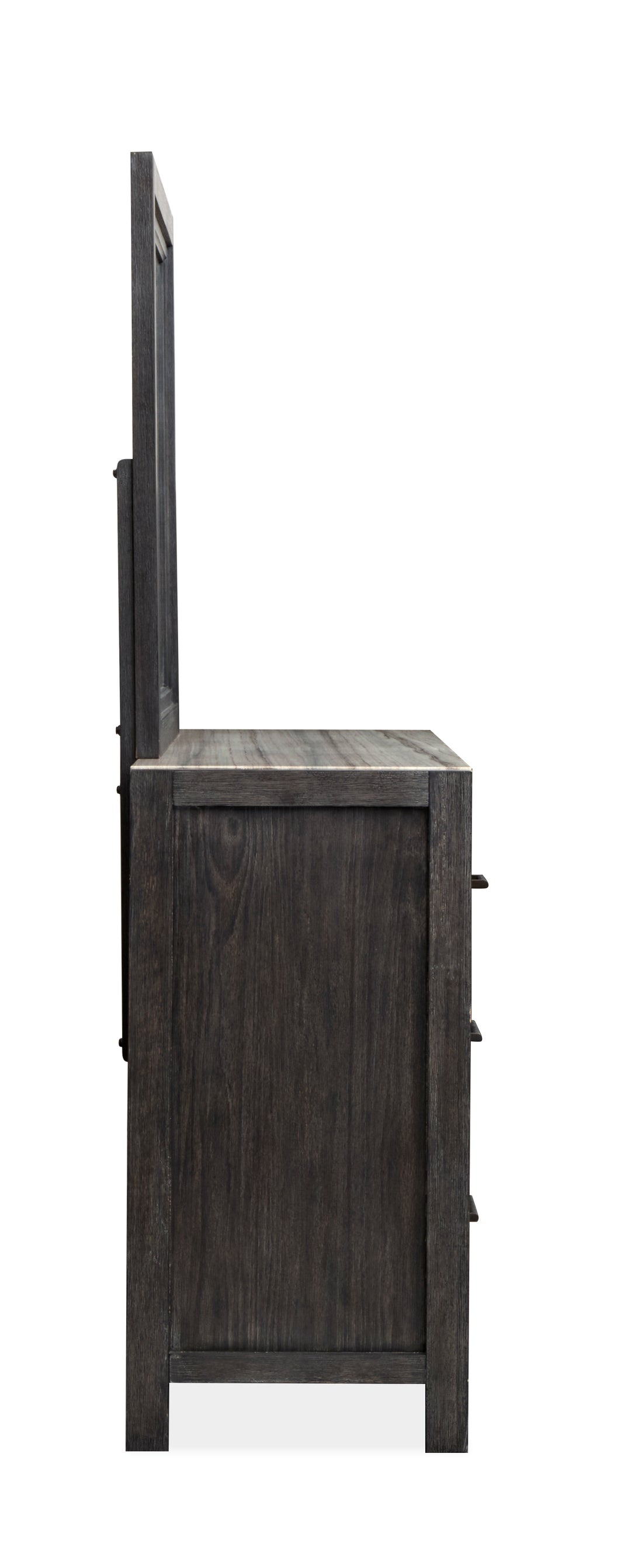 Plum Creek Ravenwood Black Drawer Dresser With Landscape Mirror - B5990-2040