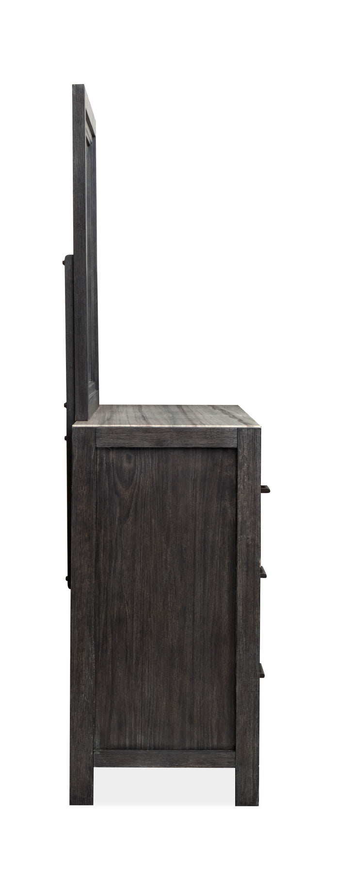Plum Creek Ravenwood Black Drawer Dresser With Landscape Mirror - B5990-2040