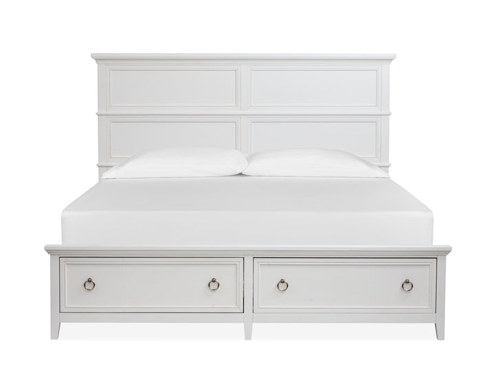 Juniper Hill Whisper White King Panel Storage Bed - B6478-64A