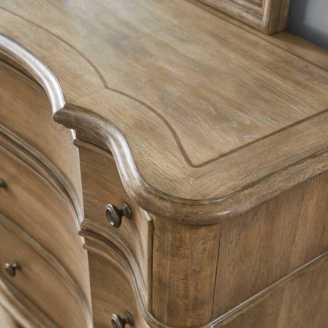Weston Hills Flax Seed Dresser With Mirror - P293-BR-K7