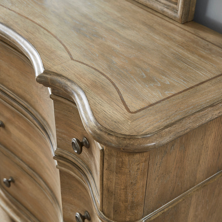 Weston Hills Flax Seed Dresser With Mirror - P293-BR-K7