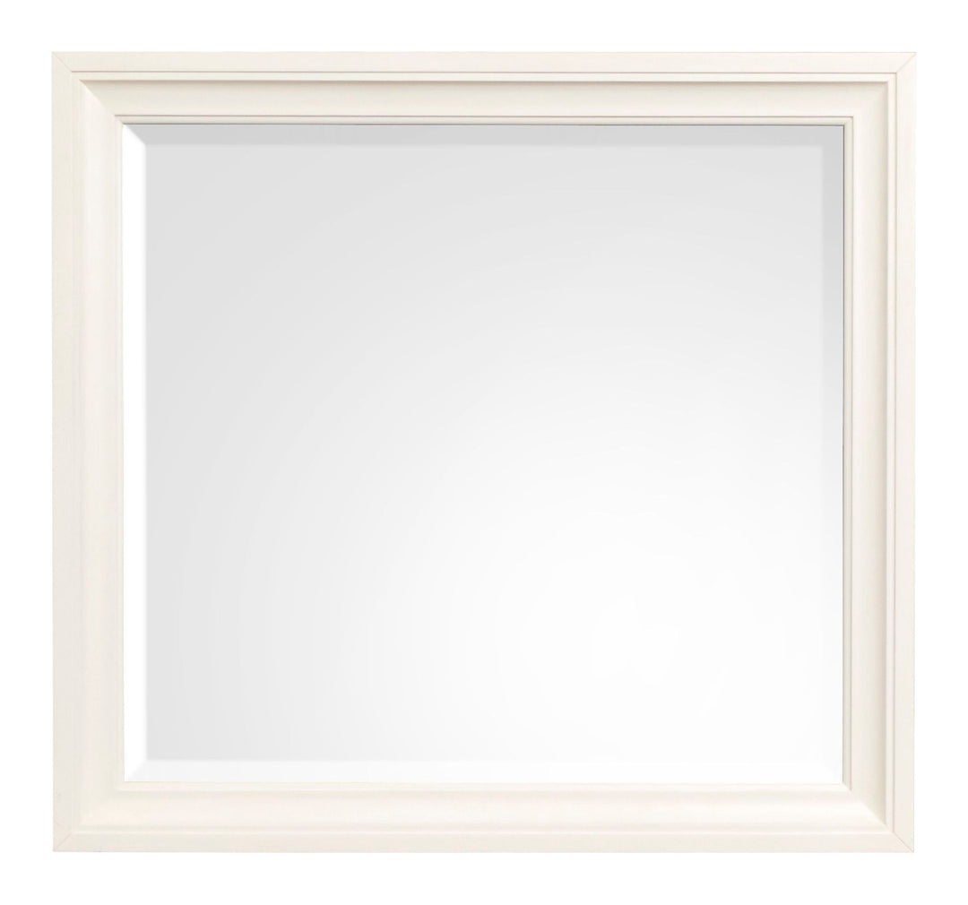 Kingston Whisper White And Cerused Nutmeg Drawer Dresser With Landscape Mirror - B6407-2040
