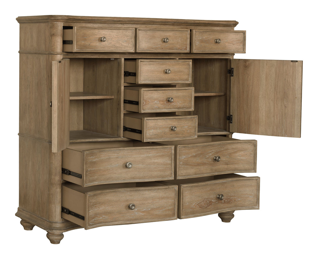 Weston Hills Flax Seed 10 Drawer Master Chest - P293-BR-K12